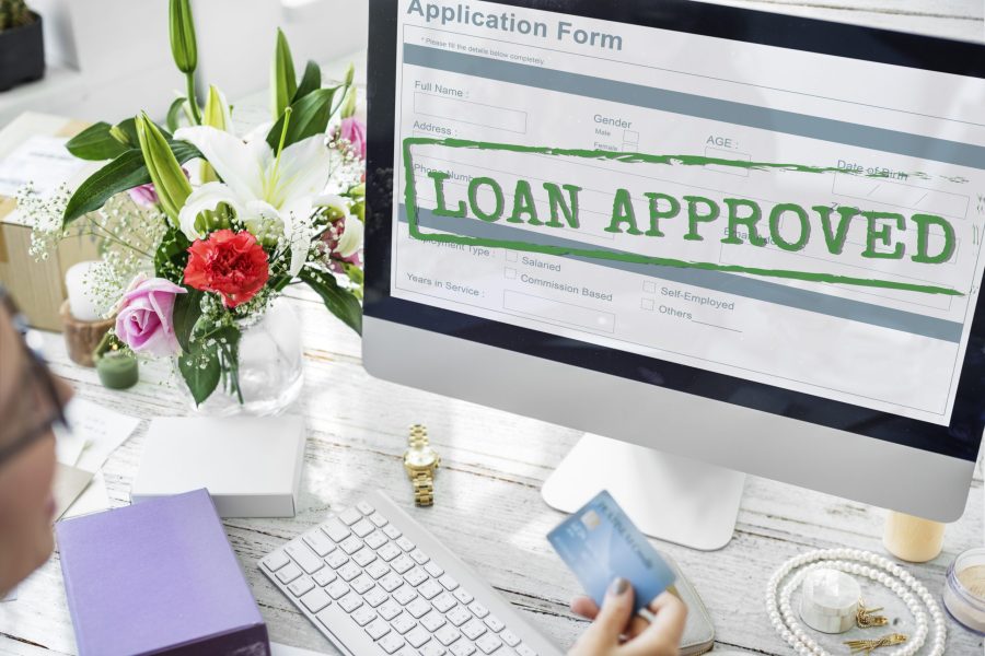 Loan Approved Application Form Concept